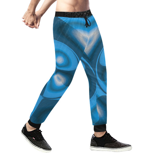 Blou Band 3D Men's All Over Print Sweatpants (Model L11)