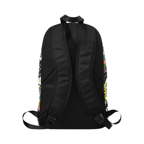 Colorful Abstract Art Fabric Backpack for Adult (Model 1659)