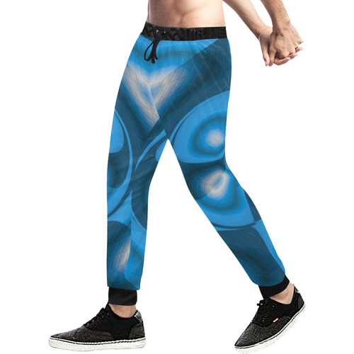 Blou Band 3D Men's All Over Print Sweatpants (Model L11)