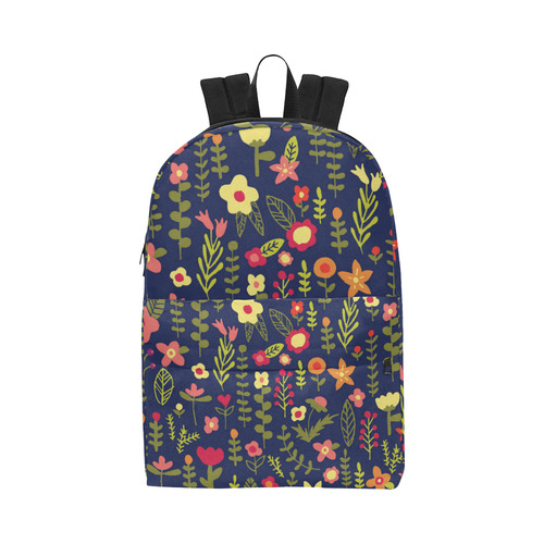 Cute Doodle Flowers Unisex Classic Backpack (Model 1673)