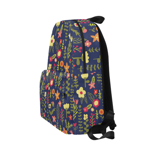 Cute Doodle Flowers Unisex Classic Backpack (Model 1673)