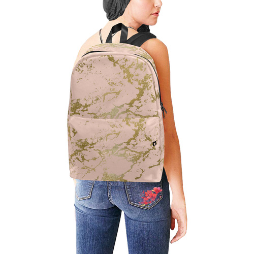 Luxurious Pink Marble Unisex Classic Backpack (Model 1673)