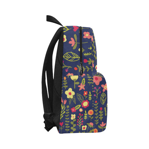 Cute Doodle Flowers Unisex Classic Backpack (Model 1673)