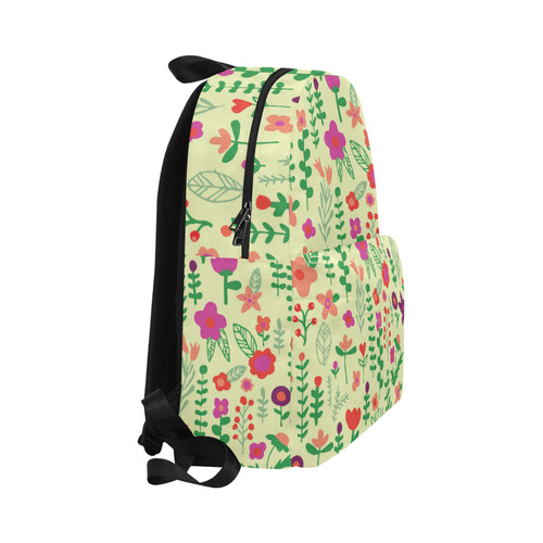 Cute Doodle Flowers Unisex Classic Backpack (Model 1673)