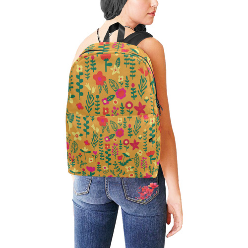 Cute Doodle Flowers Unisex Classic Backpack (Model 1673)