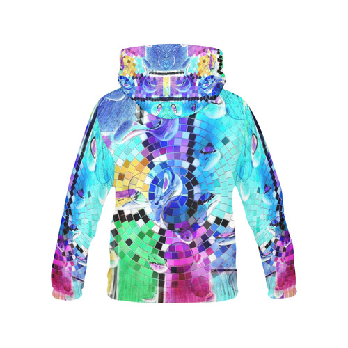 Mosaic Drops by Nico Bielow All Over Print Hoodie for Men/Large Size (USA Size) (Model H13)