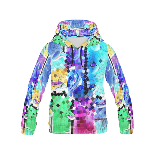 Mosaic Drops by Nico Bielow All Over Print Hoodie for Men/Large Size (USA Size) (Model H13)