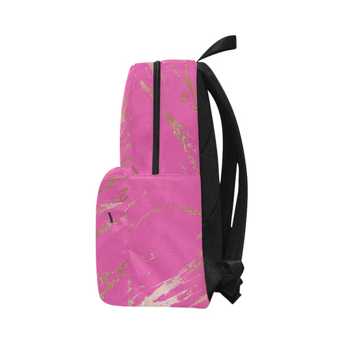Luxurious Pink Marble Unisex Classic Backpack (Model 1673)