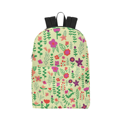 Cute Doodle Flowers Unisex Classic Backpack (Model 1673)