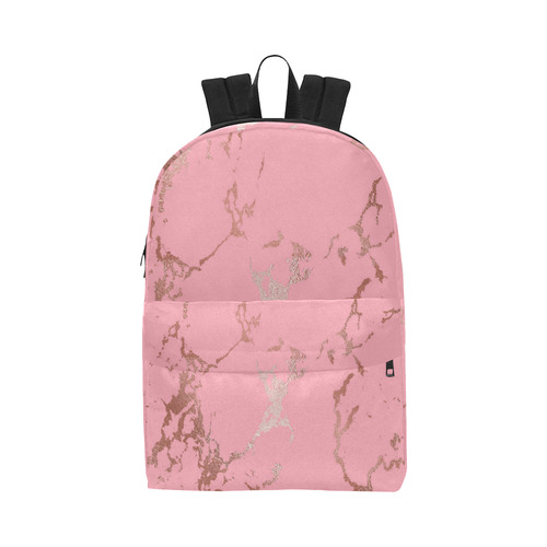 Luxurious Pink Marble Unisex Classic Backpack (Model 1673)