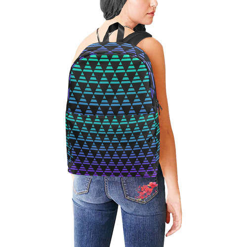 Blue-Purple Ombre Pattern Unisex Classic Backpack (Model 1673)