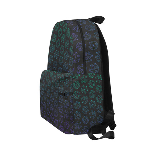 Blue-Purple Ombre Pattern Unisex Classic Backpack (Model 1673)