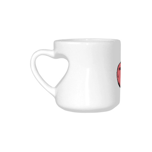 Bunny Popart by Nico Bielow Heart-shaped Mug(10.3OZ)