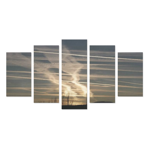 Lines In The Sky Canvas Print Sets A (No Frame)