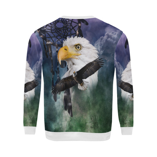 Shaman Eagle Spirit All Over Print Crewneck Sweatshirt for Men (Model H18)