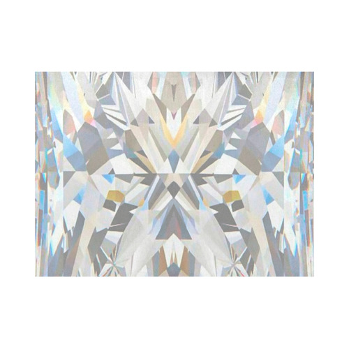 Diamond crystal shinning refelction low poly abstract Placemat 14’’ x 19’’