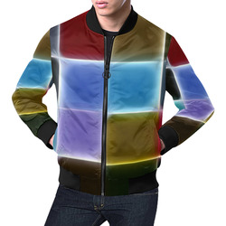 TechTile #4 All Over Print Bomber Jacket for Men (Model H19)