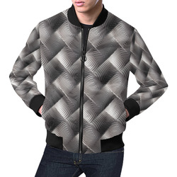 Metallic Tile All Over Print Bomber Jacket for Men (Model H19)