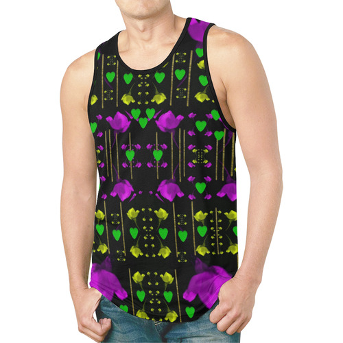 pure roses in the rose garden of love New All Over Print Tank Top for Men (Model T46)