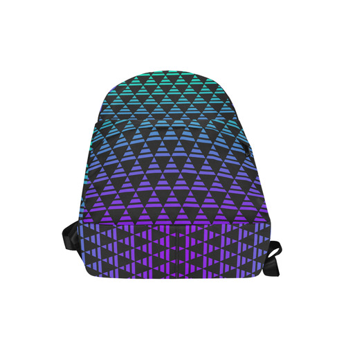 Blue-Purple Ombre Pattern Unisex Classic Backpack (Model 1673)