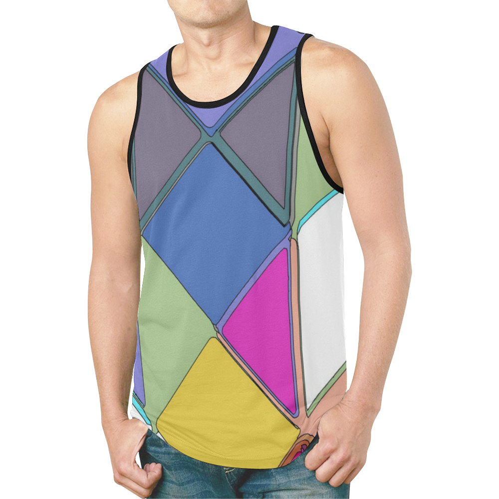 ANOWHEREMAN Double Layers Tank Top
