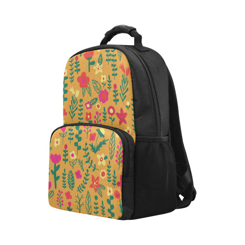 Cute Doodle Flowers Unisex Laptop Backpack (Model 1663)