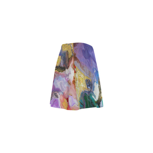 colorful marble Mini Skating Skirt (Model D36)