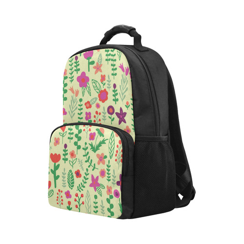 Cute Doodle Flowers Unisex Laptop Backpack (Model 1663)