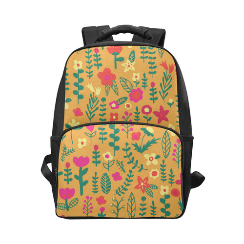 Cute Doodle Flowers Unisex Laptop Backpack (Model 1663)
