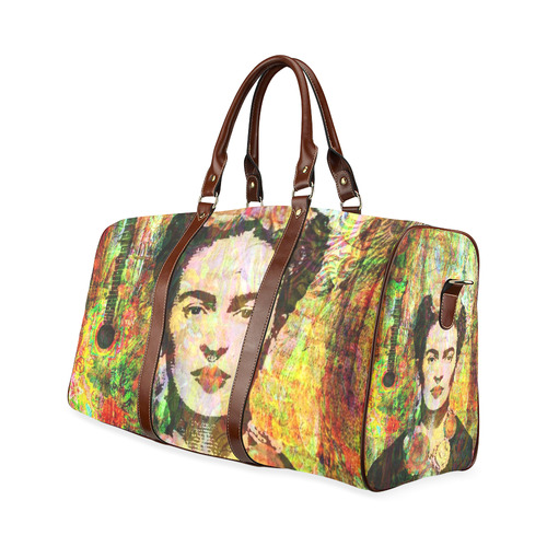 Frida in bloom Waterproof Travel Bag/Small (Model 1639)