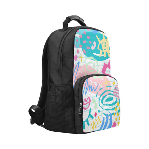 Trendy Abstract Art Pattern Unisex Laptop Backpack (Model 1663)