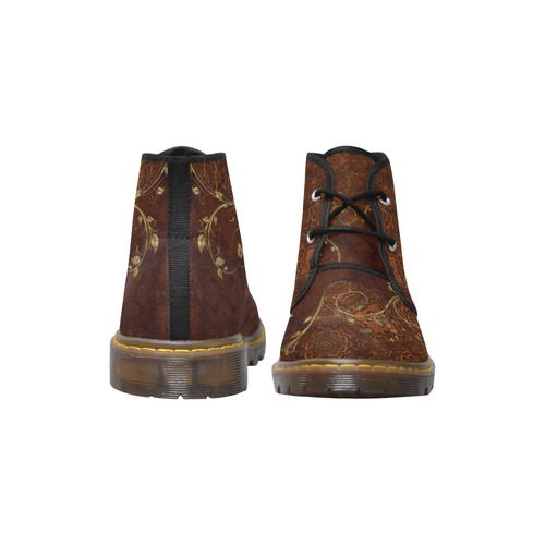 wonderful elegant vintage design Women's Canvas Chukka Boots (Model 2402-1)