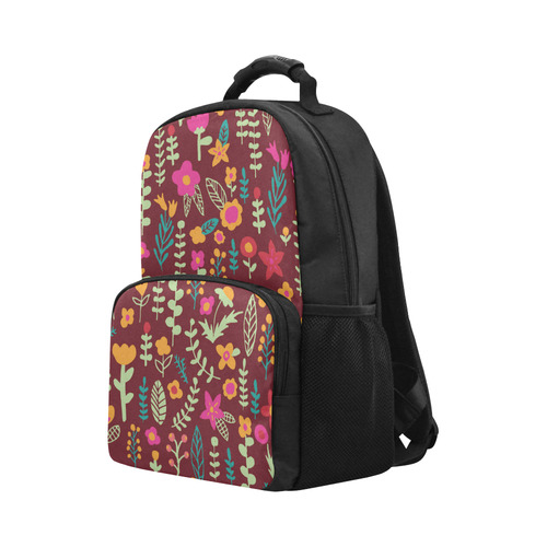 Cute Doodle Flowers Unisex Laptop Backpack (Model 1663)