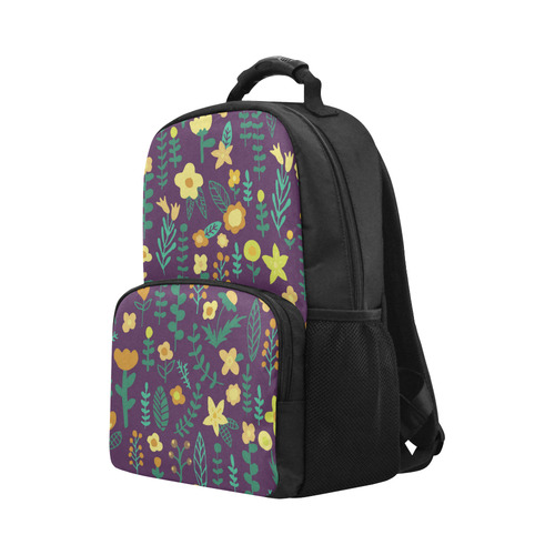 Cute Doodle Flowers Unisex Laptop Backpack (Model 1663)