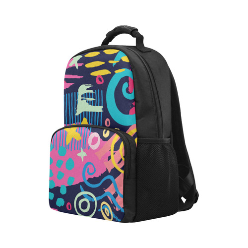 Trendy Abstract Art Pattern Unisex Laptop Backpack (Model 1663)