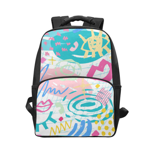 Trendy Abstract Art Pattern Unisex Laptop Backpack (Model 1663)