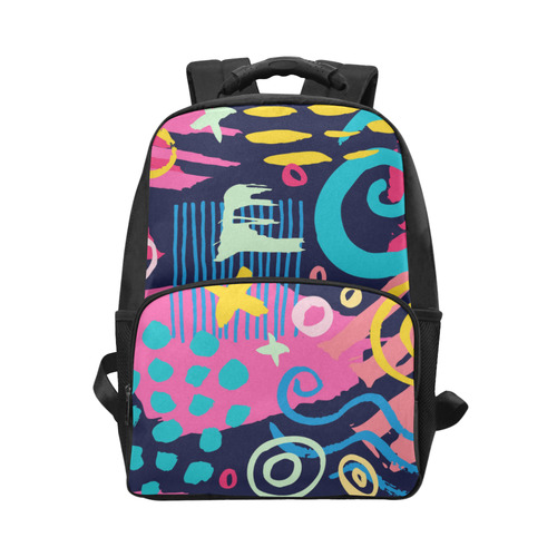 Trendy Abstract Art Pattern Unisex Laptop Backpack (Model 1663)