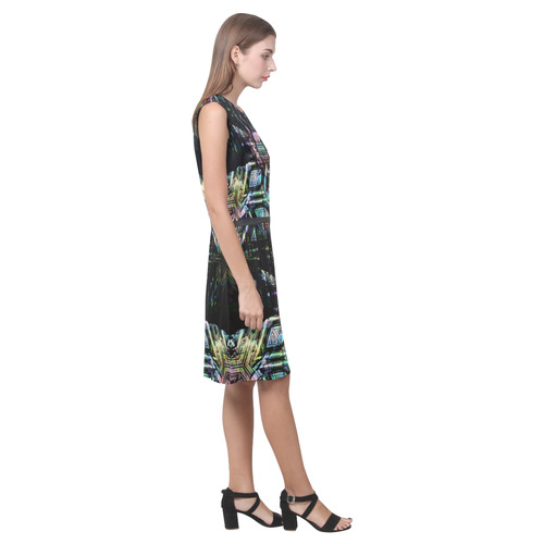 abstract c Eos Women's Sleeveless Dress (Model D01)