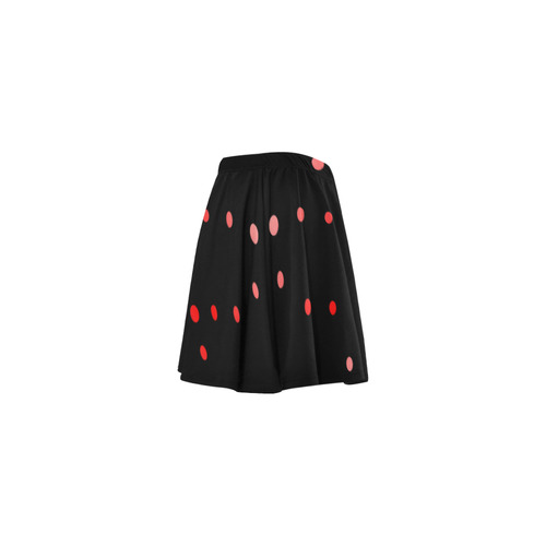 Vday Polka Dot XOXO Mini Skating Skirt (Model D36)
