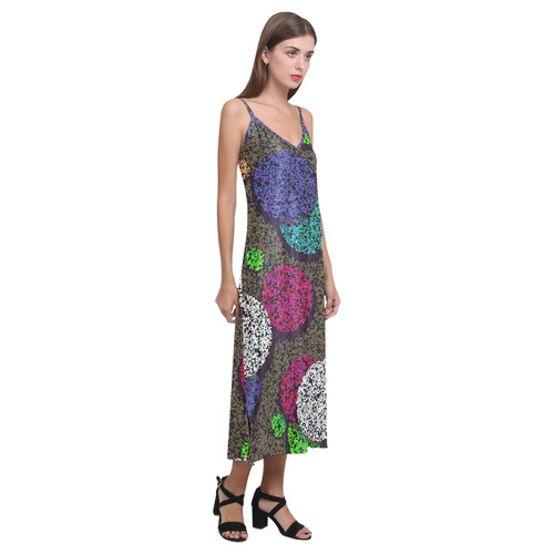 Pointi by Artdream V-Neck Open Fork Long Dress(Model D18)