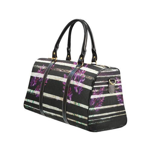 purple flower New Waterproof Travel Bag/Small (Model 1639)