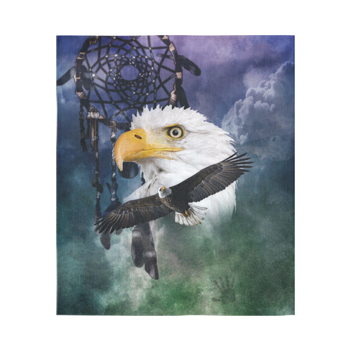 Shaman Eagle Spirit Cotton Linen Wall Tapestry 51"x 60"