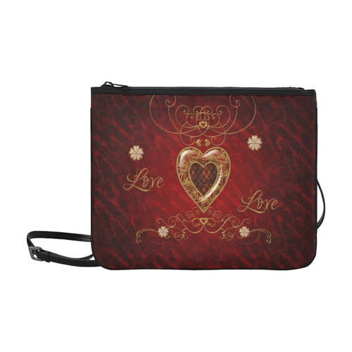 Love, wonderful heart Slim Clutch Bag (Model 1668)