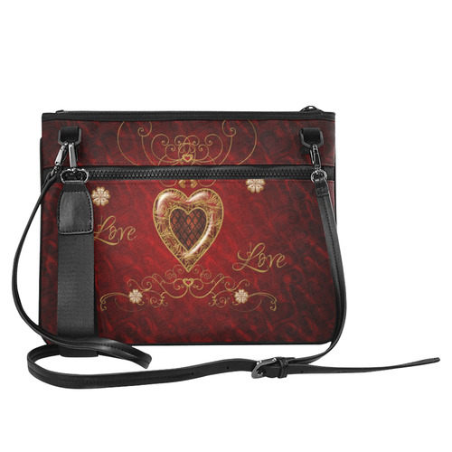 Love, wonderful heart Slim Clutch Bag (Model 1668)