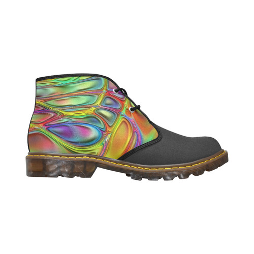 energy liquids 2 by JamColors Women's Canvas Chukka Boots/Large Size (Model 2402-1)