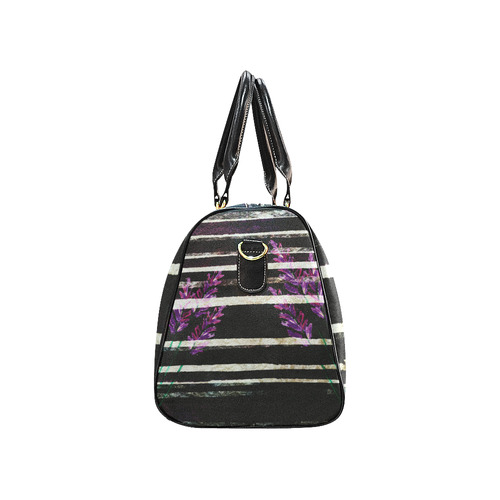 purple flower New Waterproof Travel Bag/Small (Model 1639)