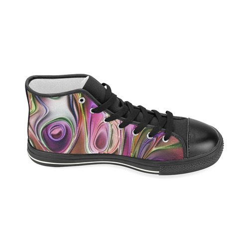 energy liquids 5 by JamColors Women's Classic High Top Canvas Shoes (Model 017)