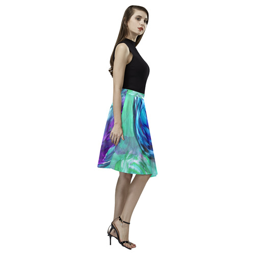 ink roses Melete Pleated Midi Skirt (Model D15)