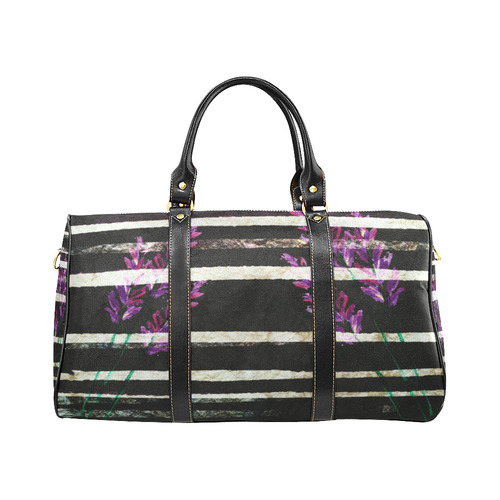 purple flower New Waterproof Travel Bag/Small (Model 1639)