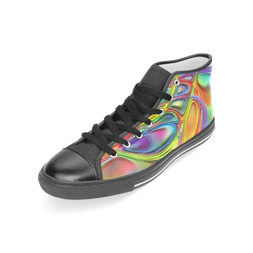 energy liquids 2 by JamColors Women's Classic High Top Canvas Shoes (Model 017)